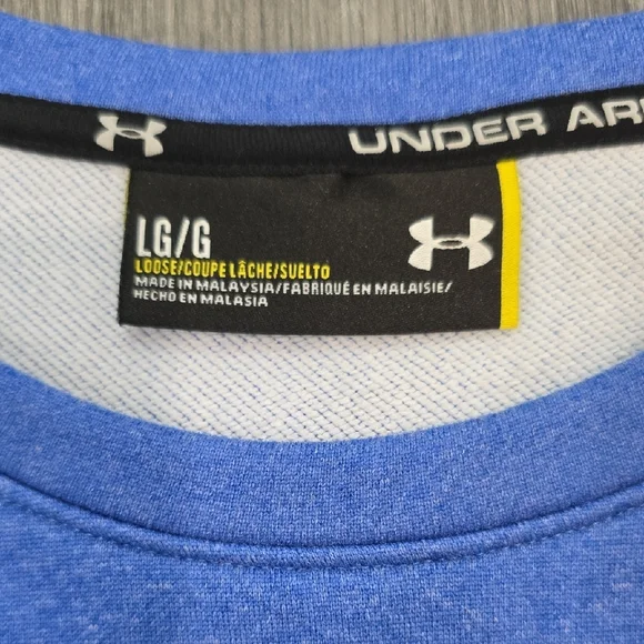 Under Armour Men's Crewneck in Blue - Picture 2 of 4